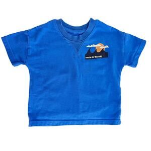 Grayson Mini Blue Made for the Wild Short Sleeve Graphic T Shirt Size 12 Months